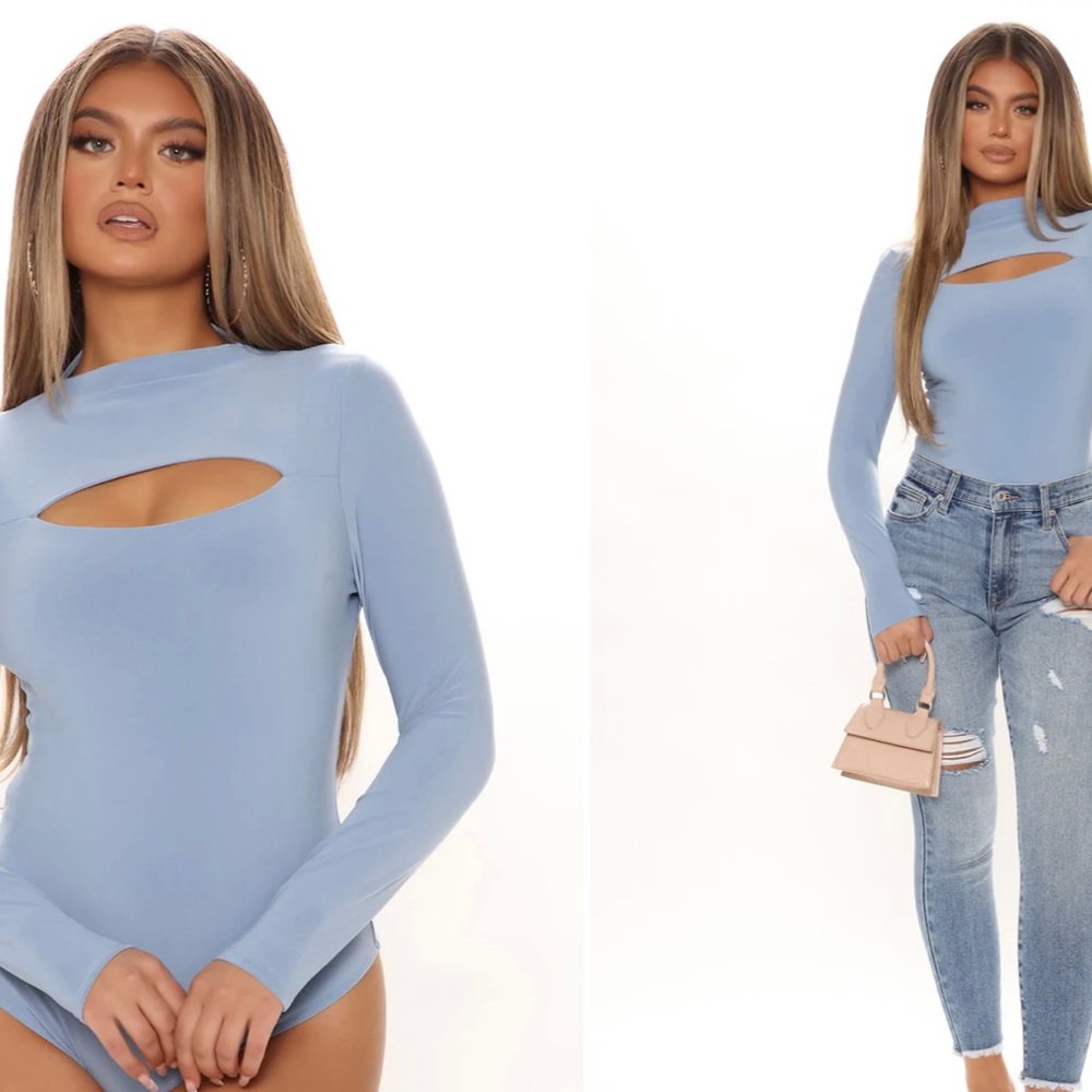 Light blue bodysuit